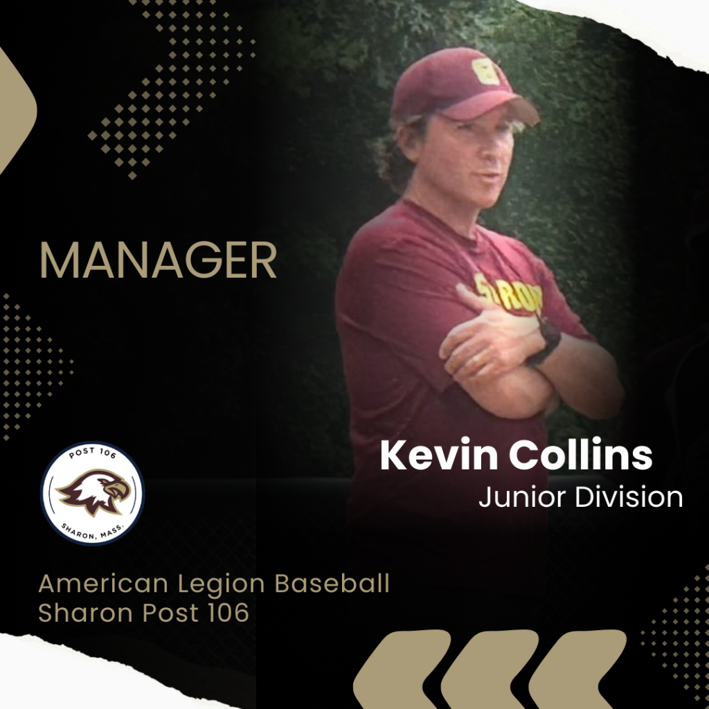 Sharon Legion Junior Team Head Coach Kevin Collins